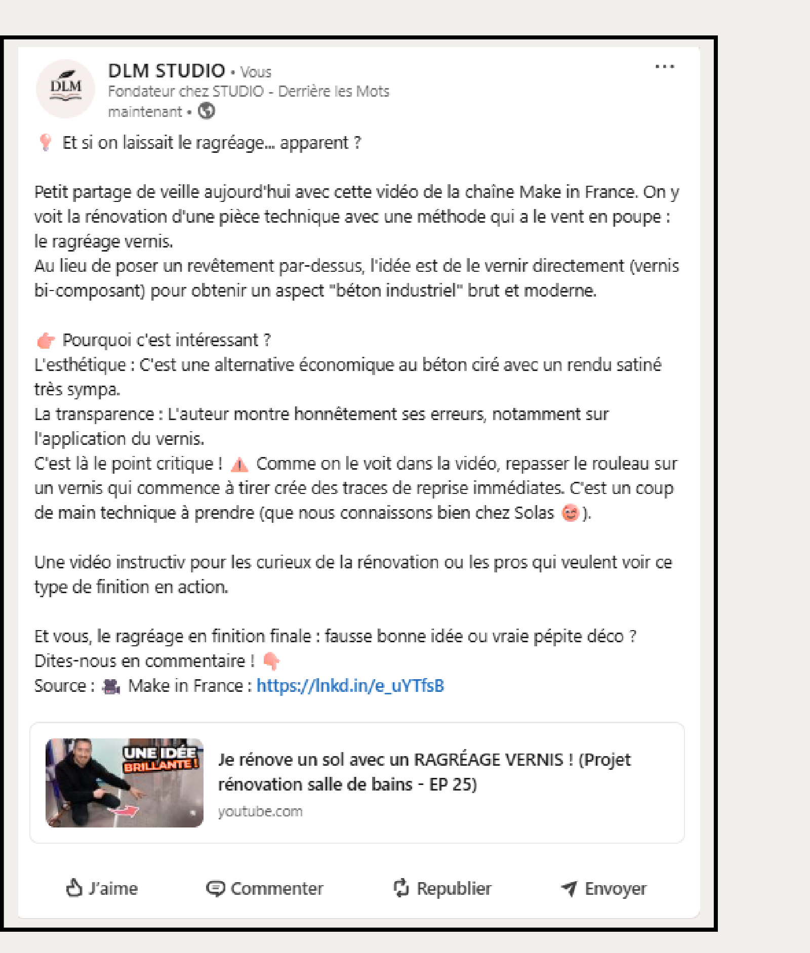 Exemple commentaire vidéo